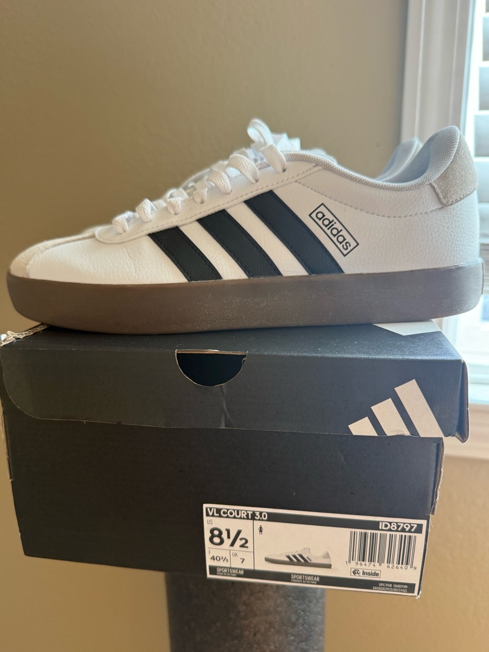 Women’s Adidas VL Court 3.0 - Size 8 1/2